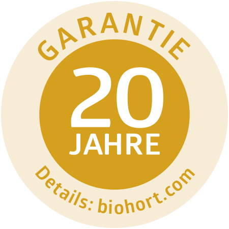 20 Jahre biohort Garantie