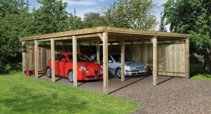 Weka Double Carport 618 size 3 Softub Switzerland