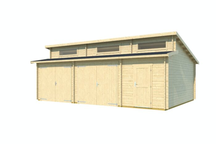 Weka Double Garage 441 including storage room Softub Switzerland