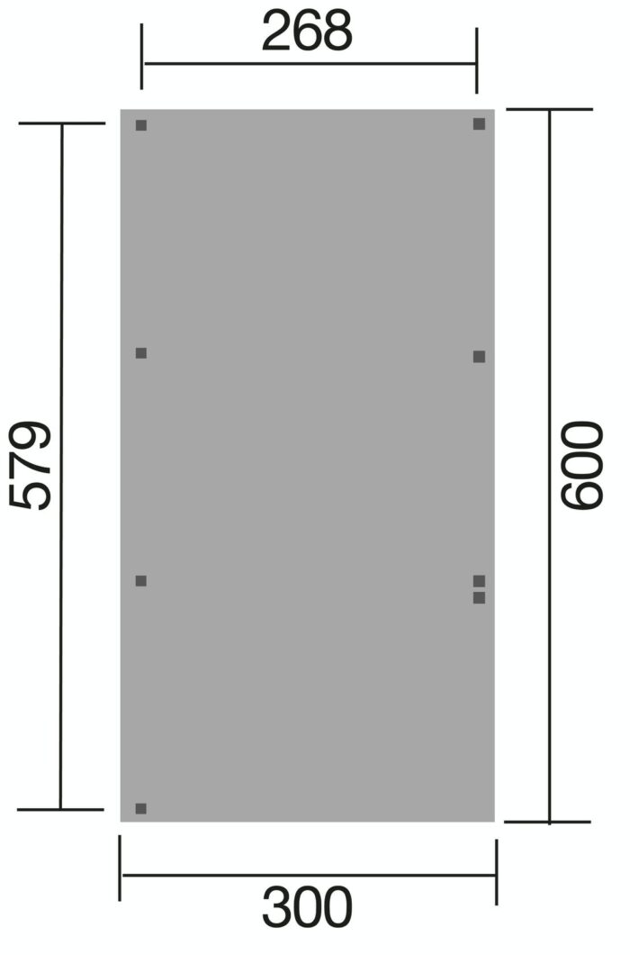 Single Weka Carport 606 A with rounded arch Softub Switzerland