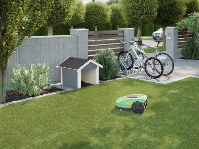 Robotic Mower Garage 367 Softub Switzerland grey