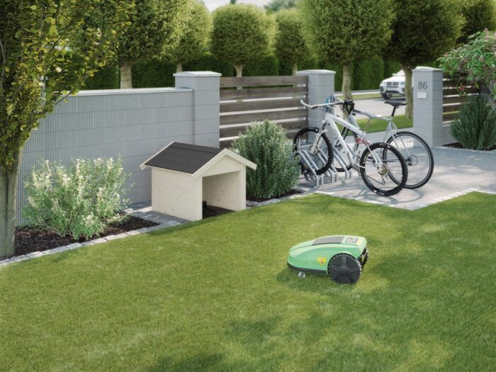 Robotic Mower Garage 367 Softub Switzerland natural